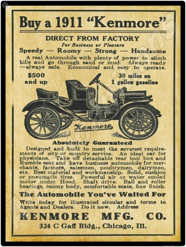 1911 kenmore motor - 1911, car